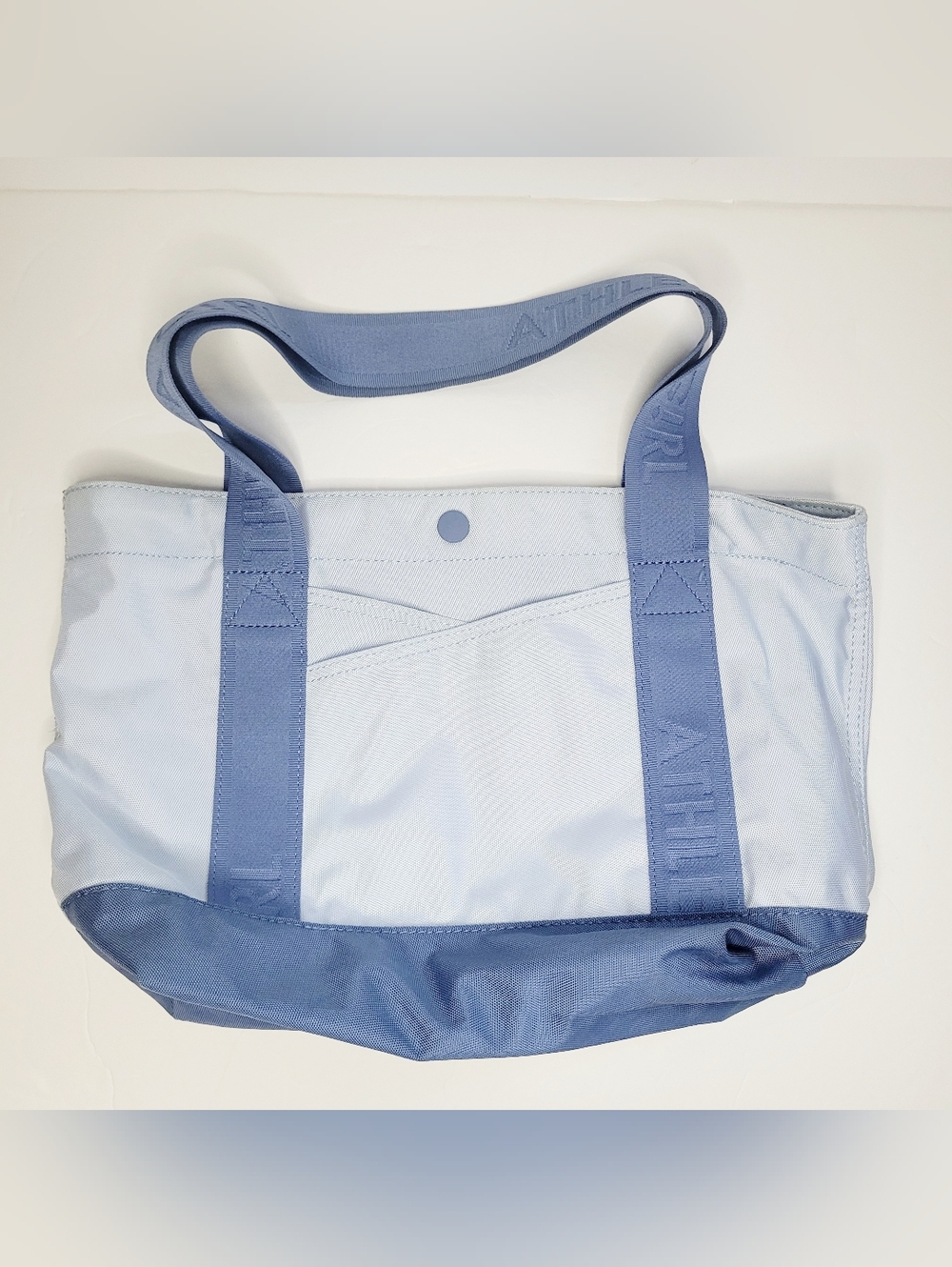 Athleta Girl Weekend Tote Bag Blue One Size Water Repellent Power of She Dance